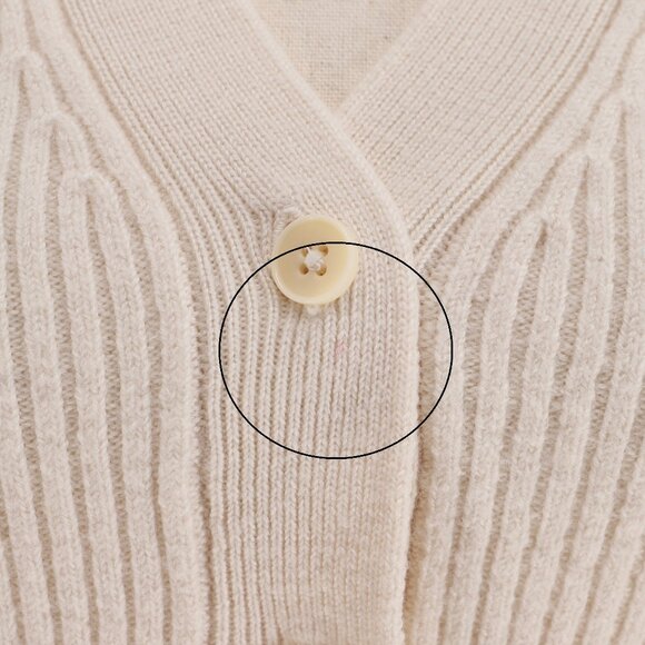 WILFRED ARITZIA Merino Wool Carina Cardigan Sweater Puff Sleeve Size S - Picture 6 of 9